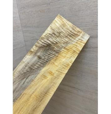 Тополь Болотный Волнистый заготовка накладки на головку грифа Смешанный ААА Волна ААА 6.5х95-102х280 мм-3