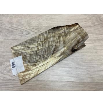 Тополь Болотный Волнистый заготовка накладки на головку грифа Смешанный ААА Волна ААА 5х115х200 мм-5