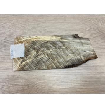 Тополь Болотный Волнистый заготовка накладки на головку грифа Смешанный ААА Волна ААА 5х115х200 мм-4