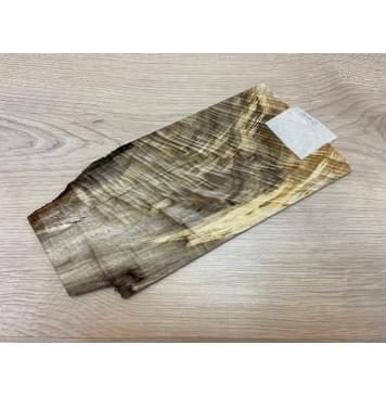 Тополь Болотный Волнистый заготовка накладки на головку грифа Смешанный ААА Волна ААА 5х115х200 мм-3