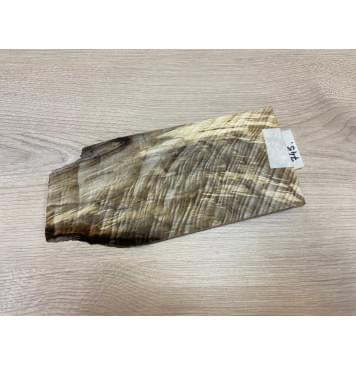 Тополь Болотный Волнистый заготовка накладки на головку грифа Смешанный ААА Волна ААА 5х115х200 мм-2