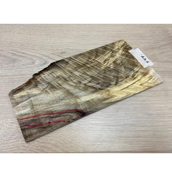 Тополь Болотный Волнистый заготовка накладки на головку грифа Смешанный ААА Волна ААА 5х100х200 мм-4