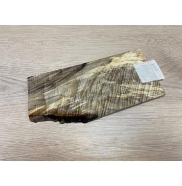 Тополь Болотный Волнистый заготовка накладки на головку грифа Смешанный ААА Волна ААА 5х100х200 мм-0
