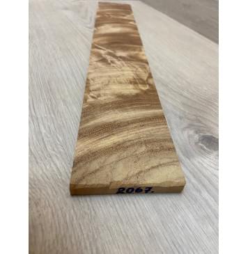 Палисандр Теха (корень) заготовка накладки для электрогитары Смешанный ААА 10х80х505 мм (уценка-трещины)-3