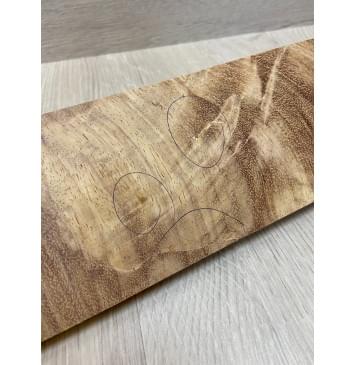 Палисандр Теха (корень) заготовка накладки для электрогитары Смешанный ААА 10х80х505 мм (уценка-трещины)-4