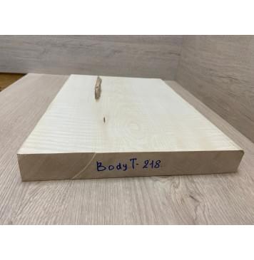 Клён Американский Белый Волнистый заготовка корпуса для Тревел гитары Тангент АА Волна ААА 41х294-304х405 мм (Массив) АКЦИЯ-4