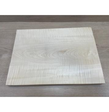 Клён Американский Белый Волнистый заготовка корпуса для Тревел гитары Тангент АА Волна ААА 41х294-304х405 мм (Массив) АКЦИЯ-7