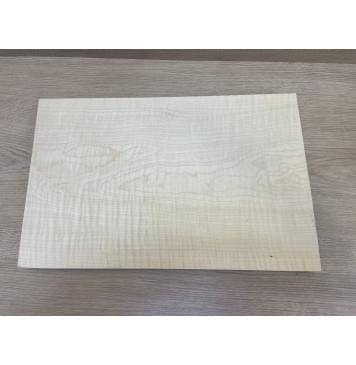 Клён Американский Белый Волнистый заготовка корпуса для Тревел гитары Тангент ААА Волна ААА 41х275-285х430 мм (Массив)-3