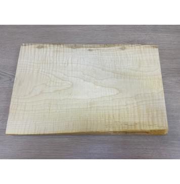 Клён Американский Белый Волнистый заготовка корпуса для Тревел гитары Тангент ААА Волна ААА 41х275-285х430 мм (Массив)-12