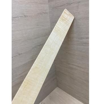 Клён Американский Белый Волнистый заготовка накладки для бас-гитары Смешанный ААА Волна АА 9х73-66х770 мм-3