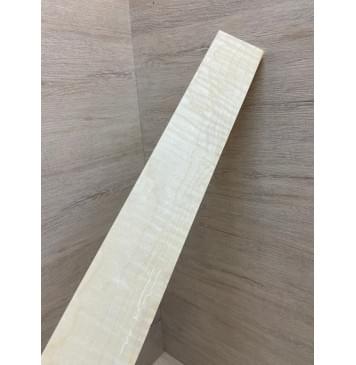 Клён Американский Белый Волнистый заготовка накладки для бас-гитары Смешанный АА Волна АА 10х78-60х750 мм-16