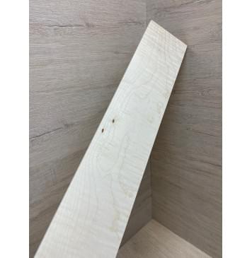 Клён Американский Белый Волнистый заготовка накладки для бас-гитары Смешанный А Волна АА 9х94х760 мм-5