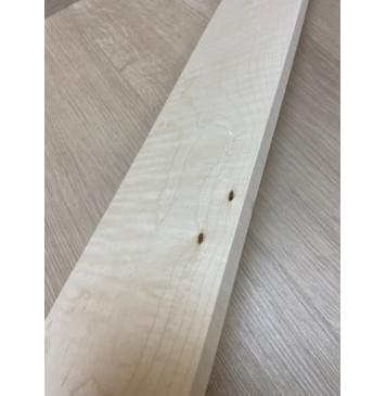 Клён Американский Белый Волнистый заготовка накладки для бас-гитары Смешанный А Волна АА 9х94х760 мм-9