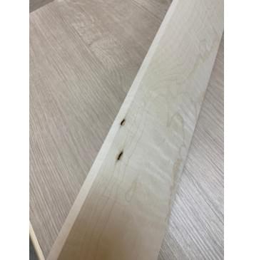 Клён Американский Белый Волнистый заготовка накладки для бас-гитары Смешанный А Волна АА 9х94х760 мм-10