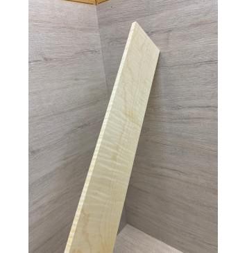 Клён Американский Белый Волнистый заготовка накладки для бас-гитары Смешанный А Волна АА 9х94х760 мм-17