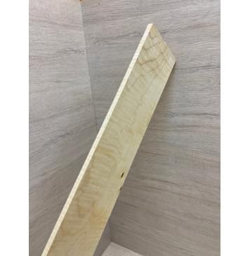 Клён Американский Белый Волнистый заготовка накладки для бас-гитары Смешанный А Волна АА 9х94х760 мм-18