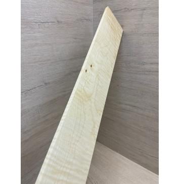 Клён Американский Белый Волнистый заготовка накладки для бас-гитары Смешанный А Волна АА 9х94х760 мм-20