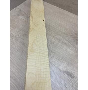 Клён Американский Белый Волнистый заготовка накладки для бас-гитары Смешанный А Волна АА 9х94х760 мм-22