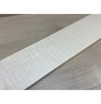 Клён Американский Белый Волнистый заготовка накладки для бас-гитары Смешанный АА Волна ААА 9х120-92х750 мм-12