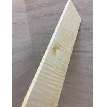 Клён Американский Белый Волнистый заготовка накладки для бас-гитары Смешанный АА Волна ААА 9х120-92х750 мм-9