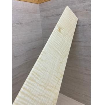 Клён Американский Белый Волнистый заготовка накладки для бас-гитары Смешанный АА Волна ААА 9х120-92х750 мм-8