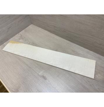 Клён Американский Белый Волнистый заготовка накладки для бас-гитары Смешанный ААА Волна ААА 9х130-123х765 мм-20