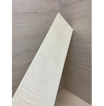 Клён Американский Белый Волнистый заготовка накладки для бас-гитары Смешанный ААА Волна ААА 9х130-123х765 мм-13