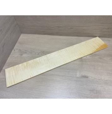 Клён Американский Белый Волнистый заготовка накладки для бас-гитары Смешанный ААА Волна ААА 9х130-123х765 мм-12