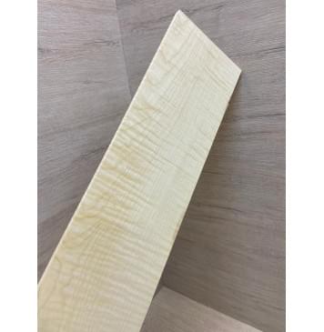 Клён Американский Белый Волнистый заготовка накладки для бас-гитары Смешанный ААА Волна ААА 9х130-123х765 мм-9