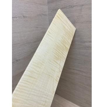 Клён Американский Белый Волнистый заготовка накладки для бас-гитары Смешанный ААА Волна ААА 9х130-123х765 мм-8