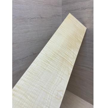 Клён Американский Белый Волнистый заготовка накладки для бас-гитары Смешанный ААА Волна ААА 9х130-123х765 мм-7