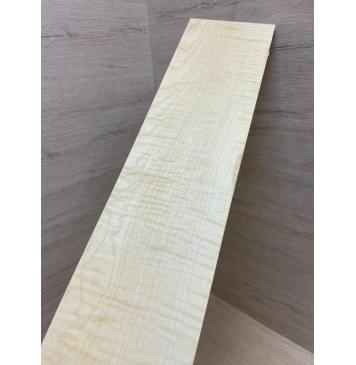 Клён Американский Белый Волнистый заготовка накладки для бас-гитары Смешанный ААА Волна ААА 9х130-123х765 мм-6