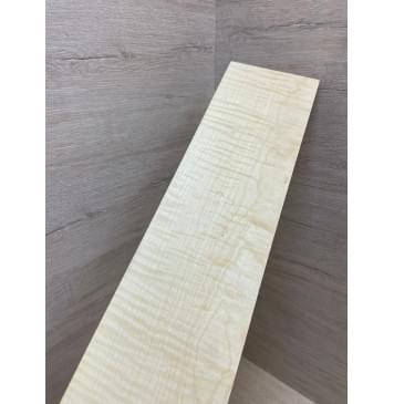 Клён Американский Белый Волнистый заготовка накладки для бас-гитары Смешанный ААА Волна ААА 9х130-123х765 мм-5