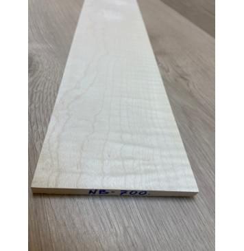 Клён Американский Белый Волнистый заготовка накладки для бас-гитары Смешанный А Волна АА 9х114х765 мм-3