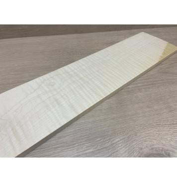 Клён Американский Белый Волнистый заготовка накладки для бас-гитары Смешанный А Волна АА 9х114х765 мм-8