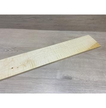 Клён Американский Белый Волнистый заготовка накладки для бас-гитары Смешанный А Волна АА 9х114х765 мм-10