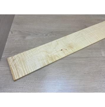 Клён Американский Белый Волнистый заготовка накладки для бас-гитары Смешанный А Волна АА 9х114х765 мм-0