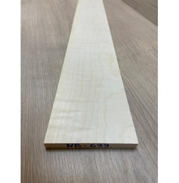 Клён Американский Белый Волнистый заготовка накладки для бас-гитары Смешанный ААА Волна ААА 11х92-67х757 мм-19