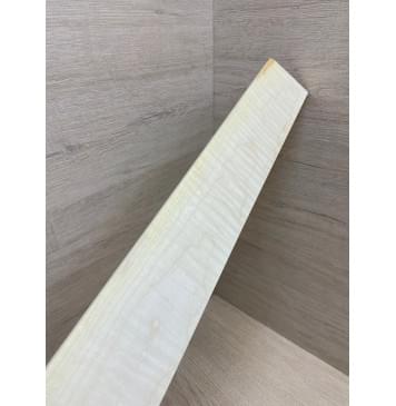 Клён Американский Белый Волнистый заготовка накладки для бас-гитары Смешанный ААА Волна ААА 11х92-67х757 мм-15