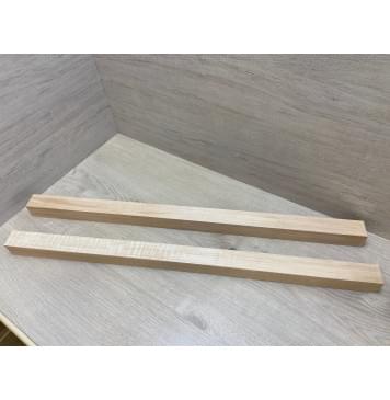 Ольха заготовка для переклеенного грифа электрогитары Радиал А Волна А 39х(40-40)х795 мм- из 2х частей-0