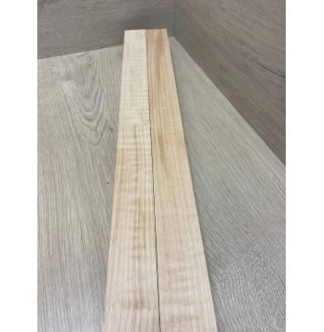 Ольха заготовка для переклеенного грифа электрогитары Радиал А Волна А 39х(40-40)х795 мм- из 2х частей-8