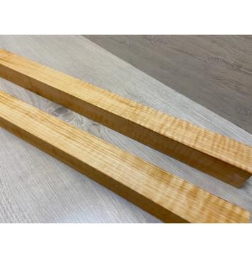 Ольха заготовка для переклеенного грифа электрогитары Радиал А Волна А 39х(40-40)х795 мм- из 2х частей-3