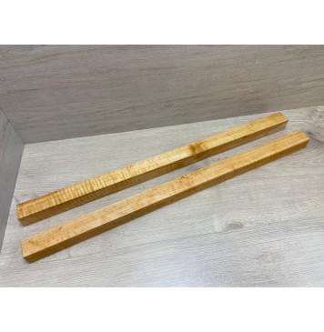 Ольха заготовка для переклеенного грифа электрогитары Радиал А Волна А 39х(40-40)х795 мм- из 2х частей-2