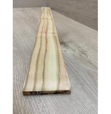 Клён Американский заготовка накладки для бас-гитары Радиал АА 9.5х77-60х683 мм-2