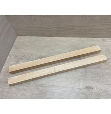 Ольха Волнистая заготовка для переклеенного грифа безголовой гитары Радиал АА Волна А 37х(39-39)х590 мм - из 2х частей-8