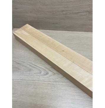 Ольха Волнистая заготовка для переклеенного грифа безголовой гитары Радиал АА Волна А 37х(39-39)х590 мм - из 2х частей-6