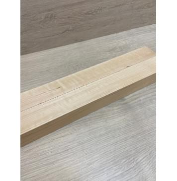 Ольха Волнистая заготовка для переклеенного грифа безголовой гитары Радиал АА Волна А 37х(39-39)х590 мм - из 2х частей-4