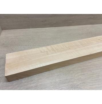 Ольха Волнистая заготовка для переклеенного грифа безголовой гитары Радиал АА Волна А 37х(39-39)х590 мм - из 2х частей-3