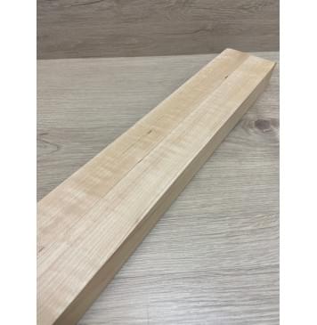 Ольха Волнистая заготовка для переклеенного грифа безголовой гитары Радиал АА Волна А 37х(39-39)х590 мм - из 2х частей-2