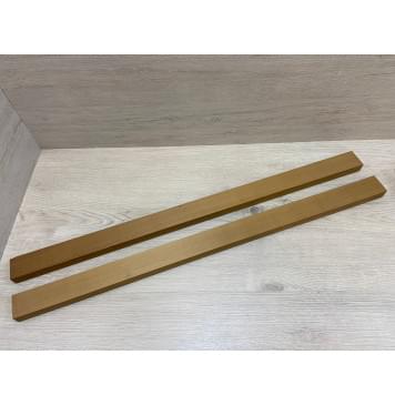 Клён Печёный 180гр заготовка для переклеенного грифа электрогитары Радиал ААА 24х(44.5-18-44.5)х785 мм - из 2х частей-0